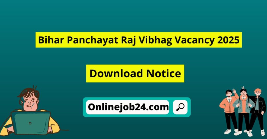 Bihar Panchayati Raj Vibhag Vacancy 2025